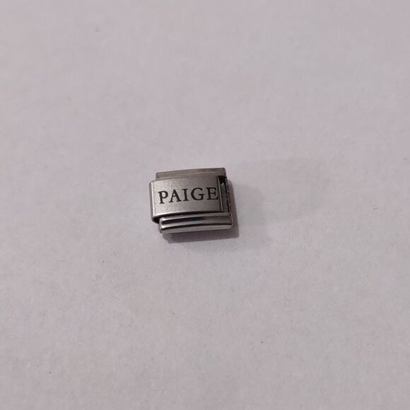 Paige Italian Link Stainless Steel Nomination Style Charm - Picture 1 of 1